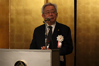 日本弁理士政治連盟 福田伸一 会長（閉会の挨拶）